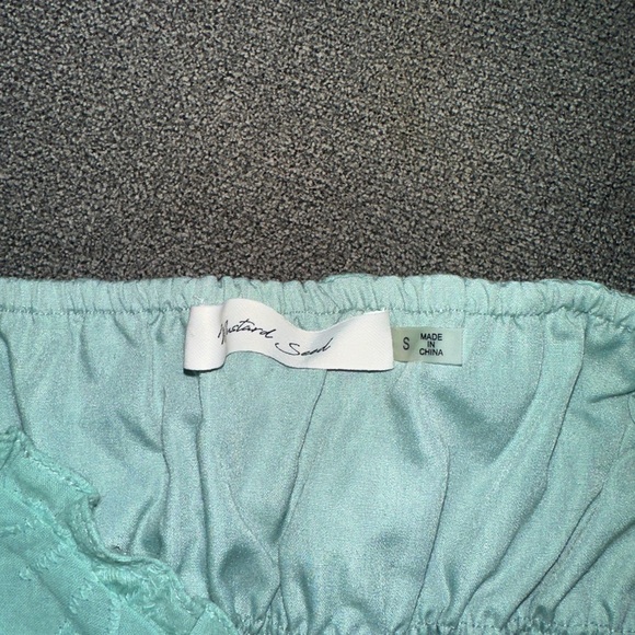 Natural Soul Green Smocked Ruffled Tank Top - Picture 5 of 5